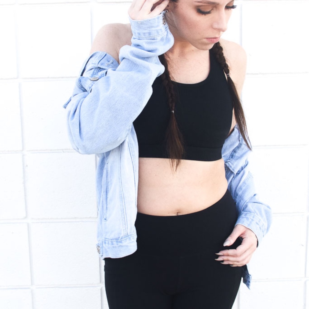 Black biker shorts